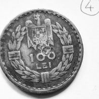 100 Lei Silbermünze Romania - Carol II 1932 London Mint (4)