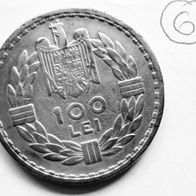 100 Lei Silbermünze Romania - Carol II 1932 London Mint (6)