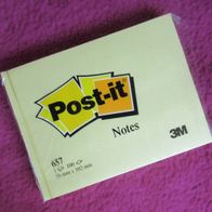 1 Block 100 Blatt Post-it Notes 657 Selbstklebende Haftnotizzettel 76x102mm gelb