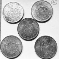 5x 500 Lei 1944 Silbermünzen aus Rumänien Mihai I (4)