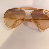 Ray Ban Aviator Outdoorsman Sonnenbrille B&L 62 14 USA, braune Gläser, Perlmuttsteg