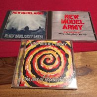 New Model Army - 3 CDs (History Best of, Raw Melody men, The Love of Hopeless causes)