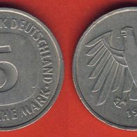 5 DM 1976 Kursmünze Münzzeichen nicht lesbar
