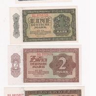 0,50 - 1000 Mark 1948 DDR kassenf. Erhaltung