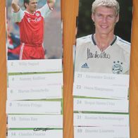 Autogrammkarten FC Bayern München 2004/05; Unterschriften aufgedruckt