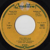 Toldy Maria - Esernyo Dixie / Furfangos Dal / Szia / Kerek Perec (1961) 45 EP 7"