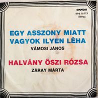 Vamosi Janos - Zaray Marta-Egy Asszony Miatt Vagyok Ilyen Leha / Halvany 45 single 7"