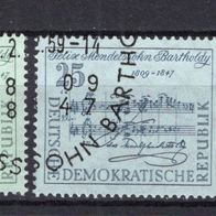 DDR 1959 150. Geburtstag von Felix Mendelssohn Bartholdy MiNr. 676 - 677 ESST