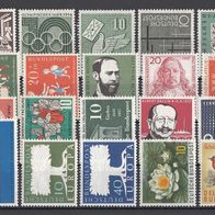 002) BRD 1954-1957 - 20 unbenutzte Briefmarken - Michel-Nr. siehe Beschreibung