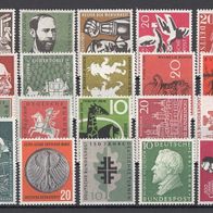 003) BRD 1954-1958 - 20 unbenutzte Briefmarken - Michel-Nr. siehe Beschreibung