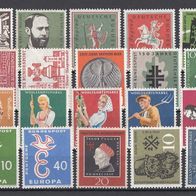 004) BRD 1954-1959 - 20 unbenutzte Briefmarken - Michel-Nr. siehe Beschreibung