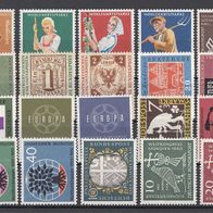 005) BRD 1954-1960 - 20 unbenutzte Briefmarken - Michel-Nr. siehe Beschreibung