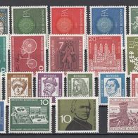007) BRD 1960-1962 - 20 unbenutzte Briefmarken - Michel-Nr. siehe Beschreibung