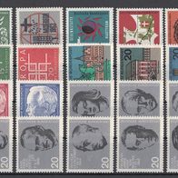 012) BRD 1961-1964 - 20 unbenutzte Briefmarken - Michel-Nr. siehe Beschreibung