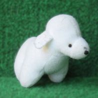NEU: Stofftier kleiner Hund Welpe 8 cm weiß Hundebaby Plüsch Schmuse Tier
