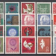 013) BRD 1961-1964 - 20 unbenutzte Briefmarken - Michel-Nr. siehe Beschreibung