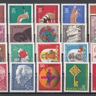 021) BRD 1965-1968 - 20 unbenutzte Briefmarken - Michel-Nr. siehe Beschreibung