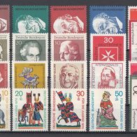 023) BRD 1968-1970 - 20 unbenutzte Briefmarken - Michel-Nr. siehe Beschreibung