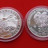 500 Dram 2020 Armenien Arche Noah 1 Oz 999er Silbermünze Anlagemünze