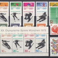 030) BRD 1971-1972 - 20 unbenutzte Briefmarken - Michel-Nr. siehe Beschreibung