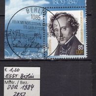 DDR 1984 175. Geburtstag von Felix Mendelssohn Bartholdy MiNr. 2852 ESST Berlin