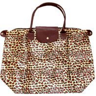 Tasche faltbar Shopper Einkaufstasche Strandtasche Falttasche Tragetasche Leopard