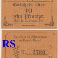 Altusried-Notgeld-10-Pfennige-Rabattvereinigung von 1918