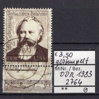 DDR 1983 150. Geburtstag von Johannes Brahms MiNr. 2764 Vollstempel