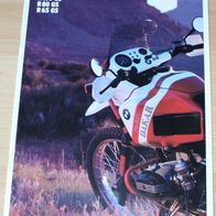 Prospekt BMW R 100 GS R 80 GS R 65 GS 1989