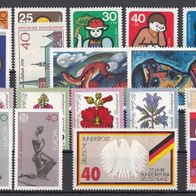 034) BRD 1973-1974 - 18 unbenutzte Briefmarken - Michel-Nr. siehe Beschreibung