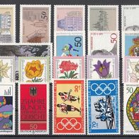 036) BRD 1974-1976 - 19 unbenutzte Briefmarken - Michel-Nr. siehe Beschreibung