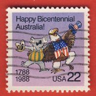 USA 1988 Mi.1963 Kolonisierung von Australien gest.