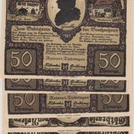 Artern-Notgeld Goethe Geld-6x50-Pfennige1921