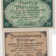 Aschersleben-Notgeld 25-50-Pfennige 05-03-1920