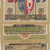 Aventoft-Notgeld 50-75-Pfennige 1-Mark vom 01-05-1922