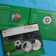 Deutschland BRD 2024 11 Euro PP Silber Gedenkmünze zur Fußball Europameisterschaft