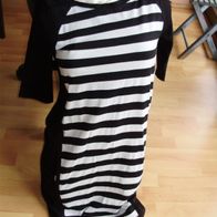 Summum Kleid Streifen schwarz weiß BW 36