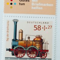 Bund, Michel Nr. 3027 postfrisch - Tag der Briefmarke: Dampflokomotive Saxonia