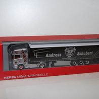 Herpa Scania R 09 TL Planensattelzug - Schubert