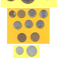 Münzen Frankreich 1924 - 1960