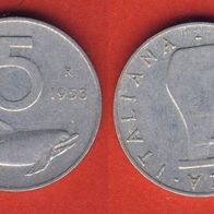Italien 5 Lire 1953 (2)