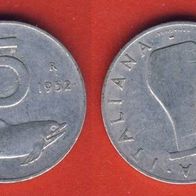 Italien 5 Lire 1952