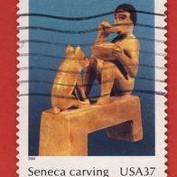 USA 2004 Mi.3861 Indianerstämme Holzskulptur der Seneca gest.