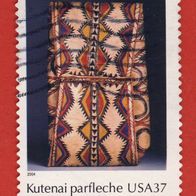 USA 2004 Mi.3854 Indianerstämme Falttasche der Kutenai gest.