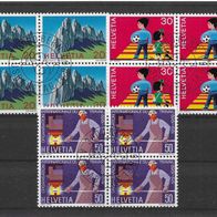 010) Schweiz 1969 Jahresereignisse Mi. Nr. 911/13 kpl. 4er Blocksatz gestempelt