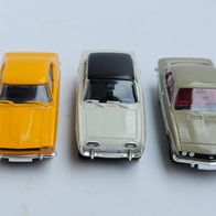 Wiking Konvolut 3 Klassiker Ford 17 M, Capri, Opel Manta TOPP