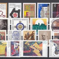 063) BRD 1992 - 18 unbenutzte Briefmarken - Michel-Nr. siehe Beschreibung