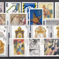 064) BRD 1992-1993 - 17 unbenutzte Briefmarken - Michel-Nr. siehe Beschreibung