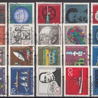 081) BRD 1964-1965 - 20 benutzte Briefmarken used - Michel-Nr. siehe Beschreibung