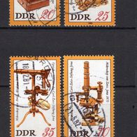 DDR 1980 Optisches Museum der Carl-Zeiss-Stiftung Jena MiNr. 2534 - 2537 gestempelt
